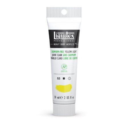 Liquitex Professional Heavy Body Acrylic Paint, 2-oz (59ml) Tube, Cadmium Free Yellow Ligh - Image 2